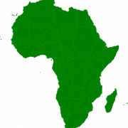 Vektor Afrika peta gambar gratis png