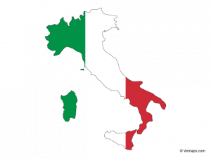 Vector Italy Map Transparent