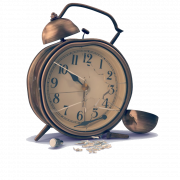 Vintage alarm clock png imahe