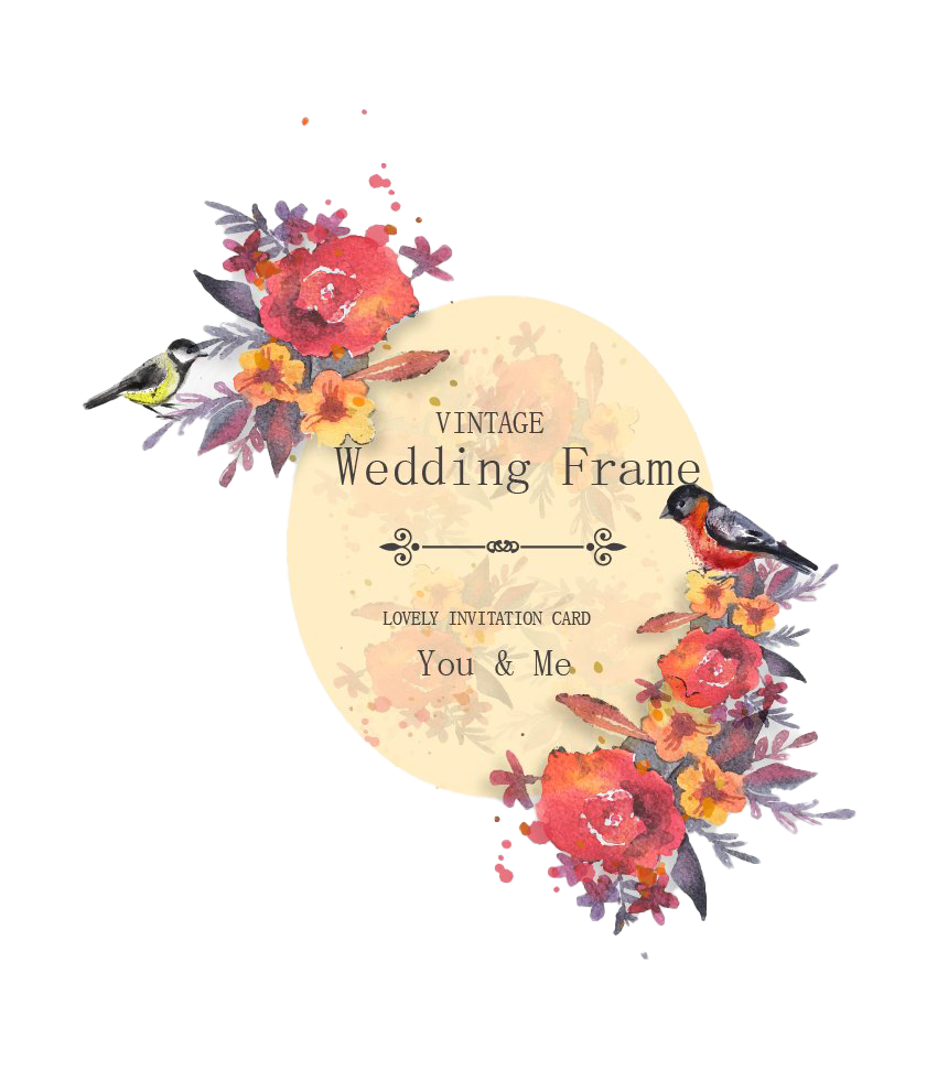 Hochzeitskarte PNG Clipart