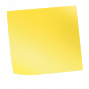 Gelbe klebrige Note png kostenloses Bild