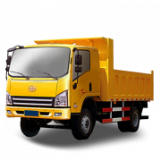 Gele vrachtwagen