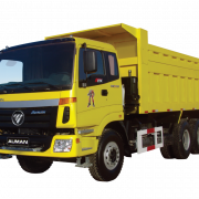 Gele vrachtwagen PNG