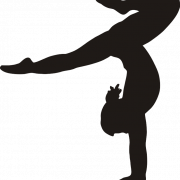 Gymnastik Silhouette PNG kostenloser Download