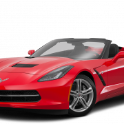 Kırmızı Corvette Araba Png Dosyası