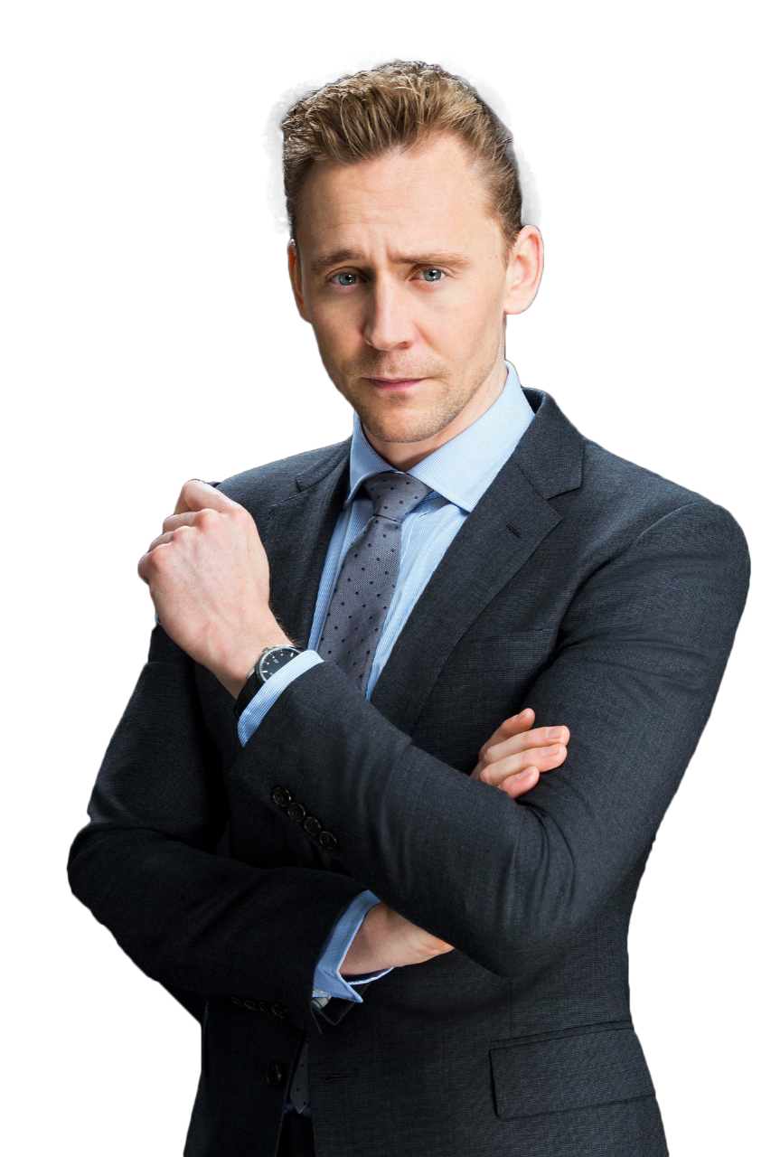 Tom Hiddleston PNG File Descargar gratis