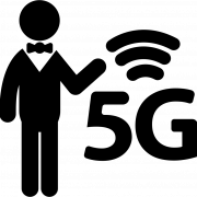 شعار 5G شفاف