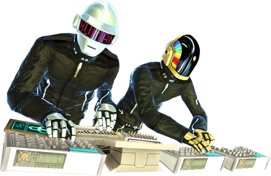 Daft Punk Electronic Duo Transparan