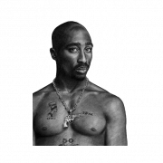 Tupac Shakur transparente