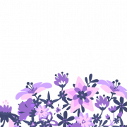 Flor Violet transparente