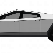 Archivo de imagen PNG de automóvil eléctrico de Tesla White