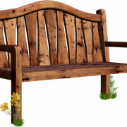 Wooden Bench PNG Free Download