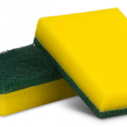 Желтая зеленая губка PNG изображение