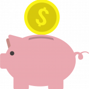 Moedas Piggy Bank PNG Imagem grátis