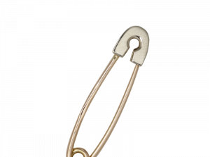 Gold Safety Pin PNG Picture