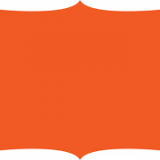 Archivo PNG de marco de naranja