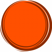 Imagen de PNG de marco de naranja redondo