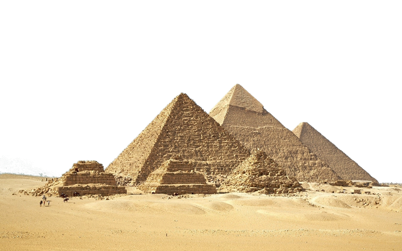 Семь чудес мировой пирамиды PNG изображение