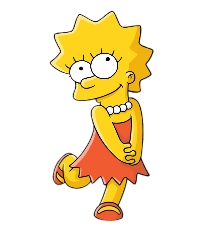 Женский персонаж Симпсоны PNG Изображение