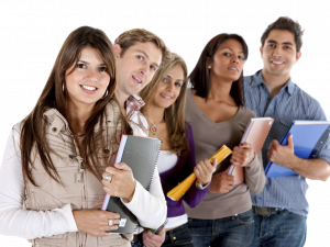 students, group study, educational setting, smiling faces, Student PNG