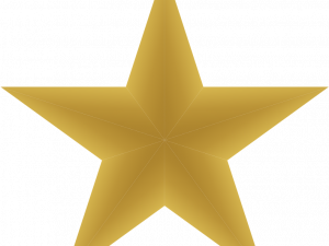 Golden Star PNG Image