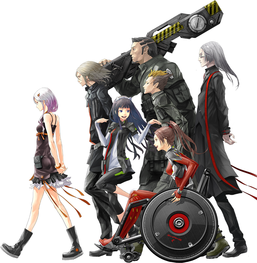 Download Characters from the anime Guilty Crown