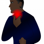 Imagen PNG de vector de dolor de cuello