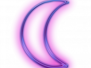 Neon Moon PNG