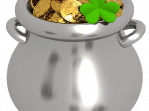 St. Patricks Pot of Gold PNG Picture