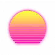 Synthwave PNG HD arka plan