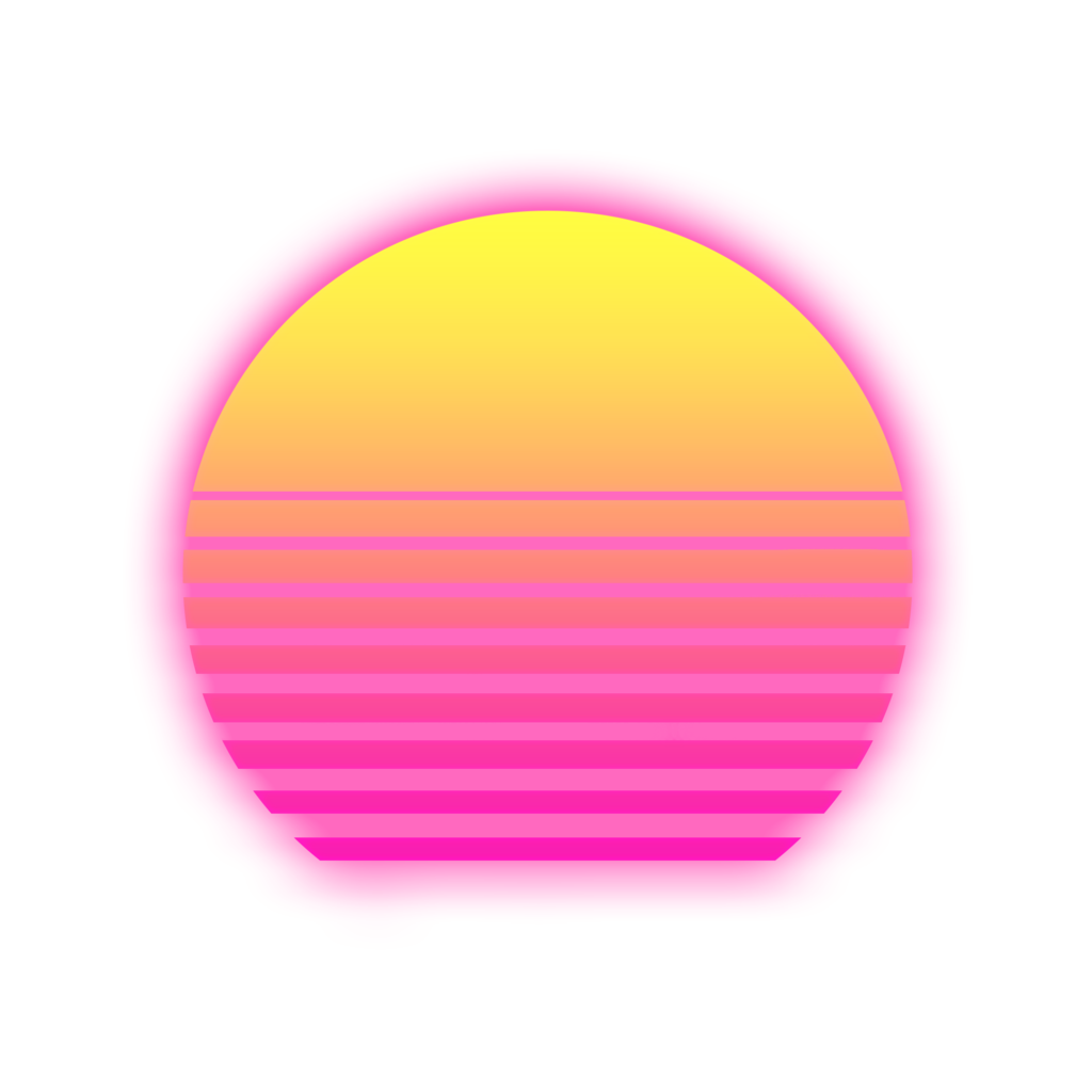 Synthwave PNG HD arka plan
