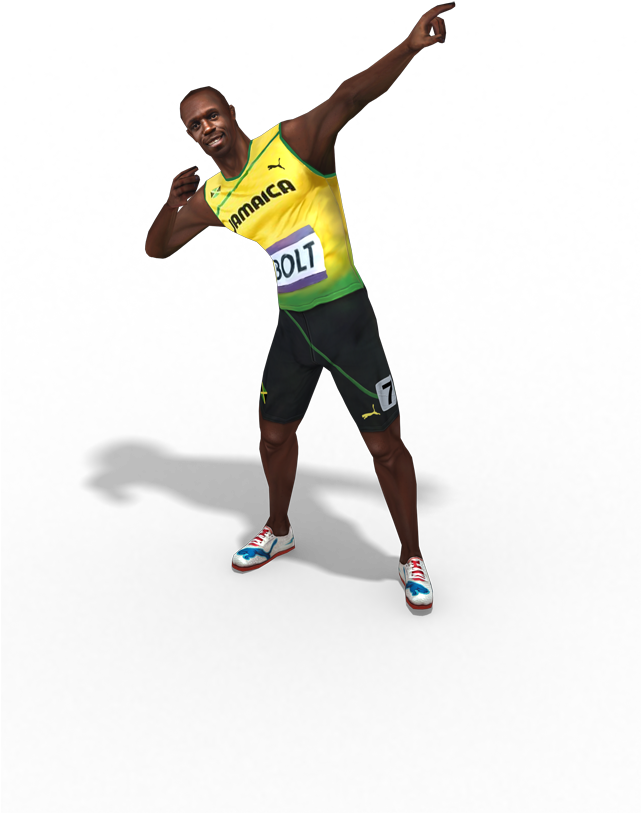 Image PNG du boulon usain